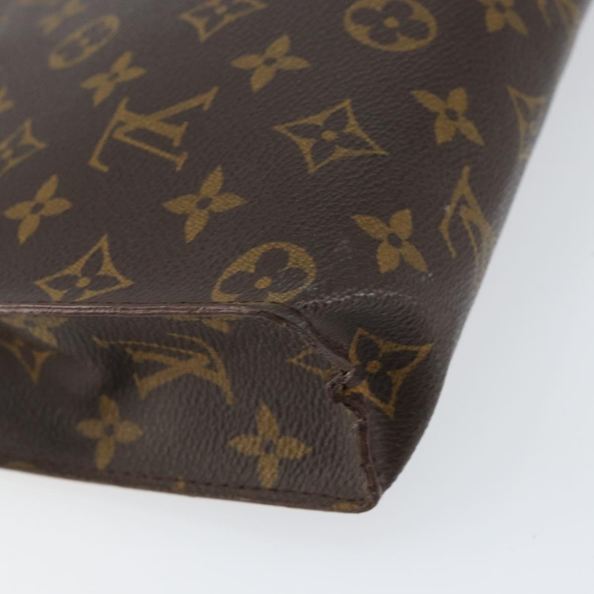 LOUIS VUITTON Monogram Poche Toilette 26 Pouch M47542 LV Auth 155527