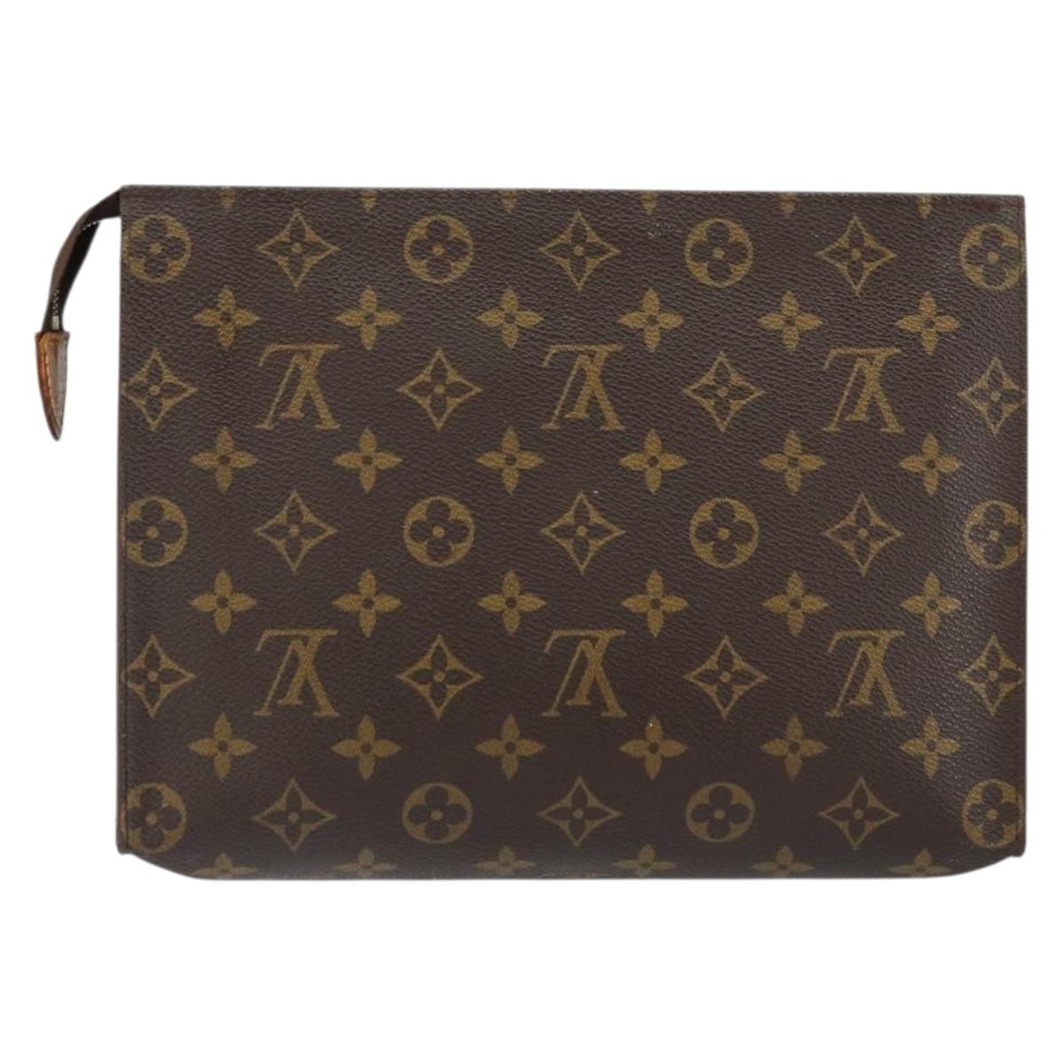 LOUIS VUITTON Monogram Poche Toilette 26 Pouch M47542 LV Auth 155527