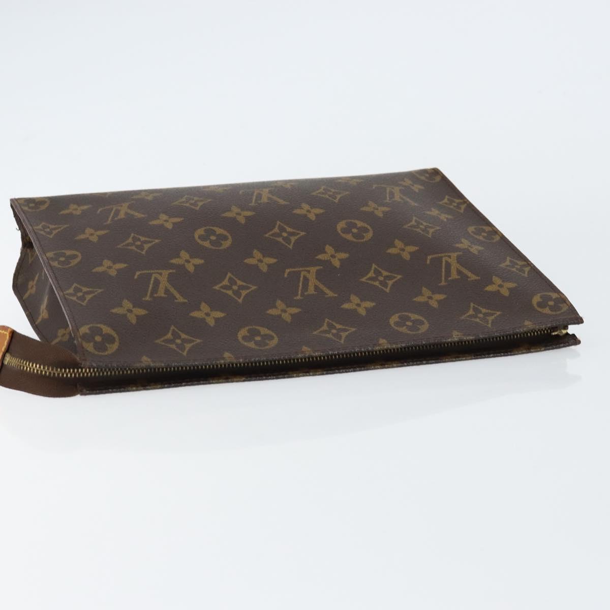LOUIS VUITTON Monogram Poche Toilette 26 Pouch M47542 LV Auth 155527