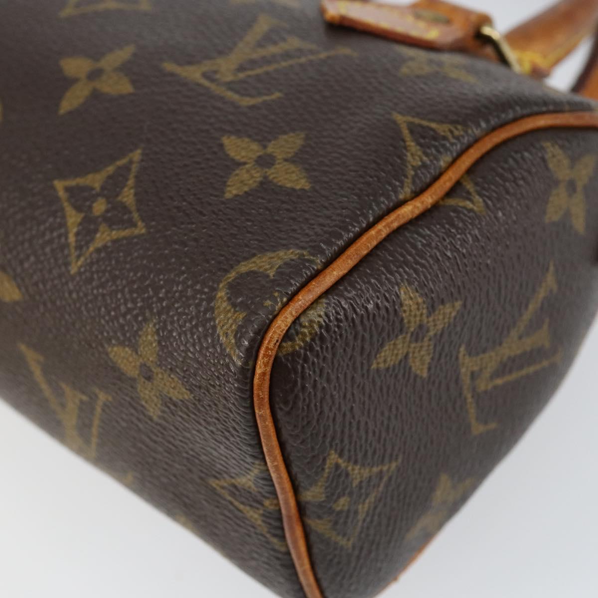 LOUIS VUITTON Monogram Mini Speedy Hand Bag M41534 LV Auth 155529