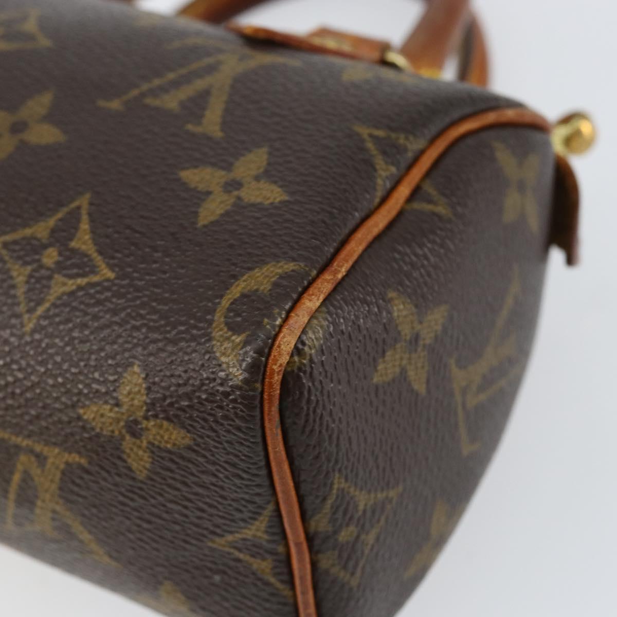 LOUIS VUITTON Monogram Mini Speedy Hand Bag M41534 LV Auth 155529