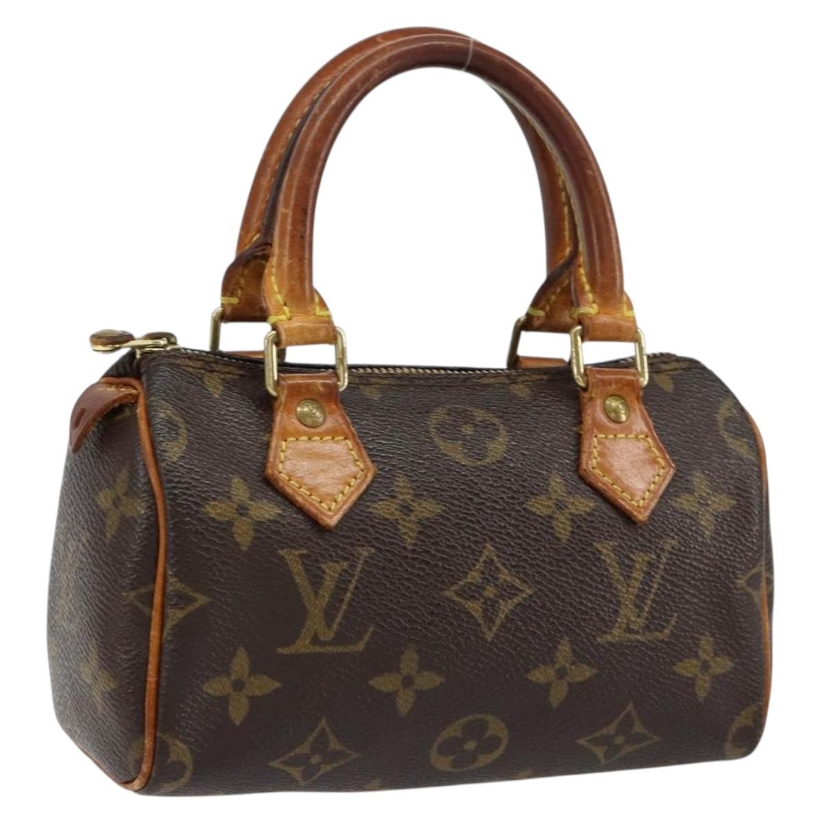 LOUIS VUITTON Monogram Mini Speedy Hand Bag M41534 LV Auth 155529