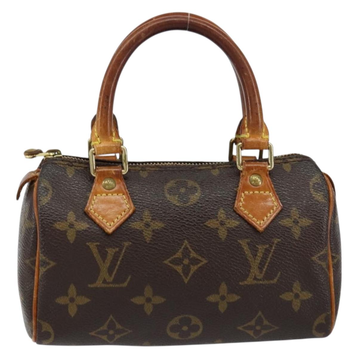 LOUIS VUITTON Monogram Mini Speedy Hand Bag M41534 LV Auth 155529