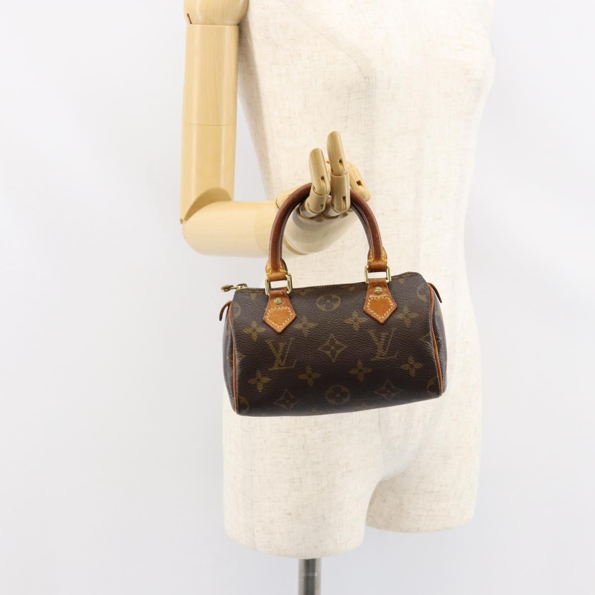LOUIS VUITTON Monogram Mini Speedy Hand Bag M41534 LV Auth 155529