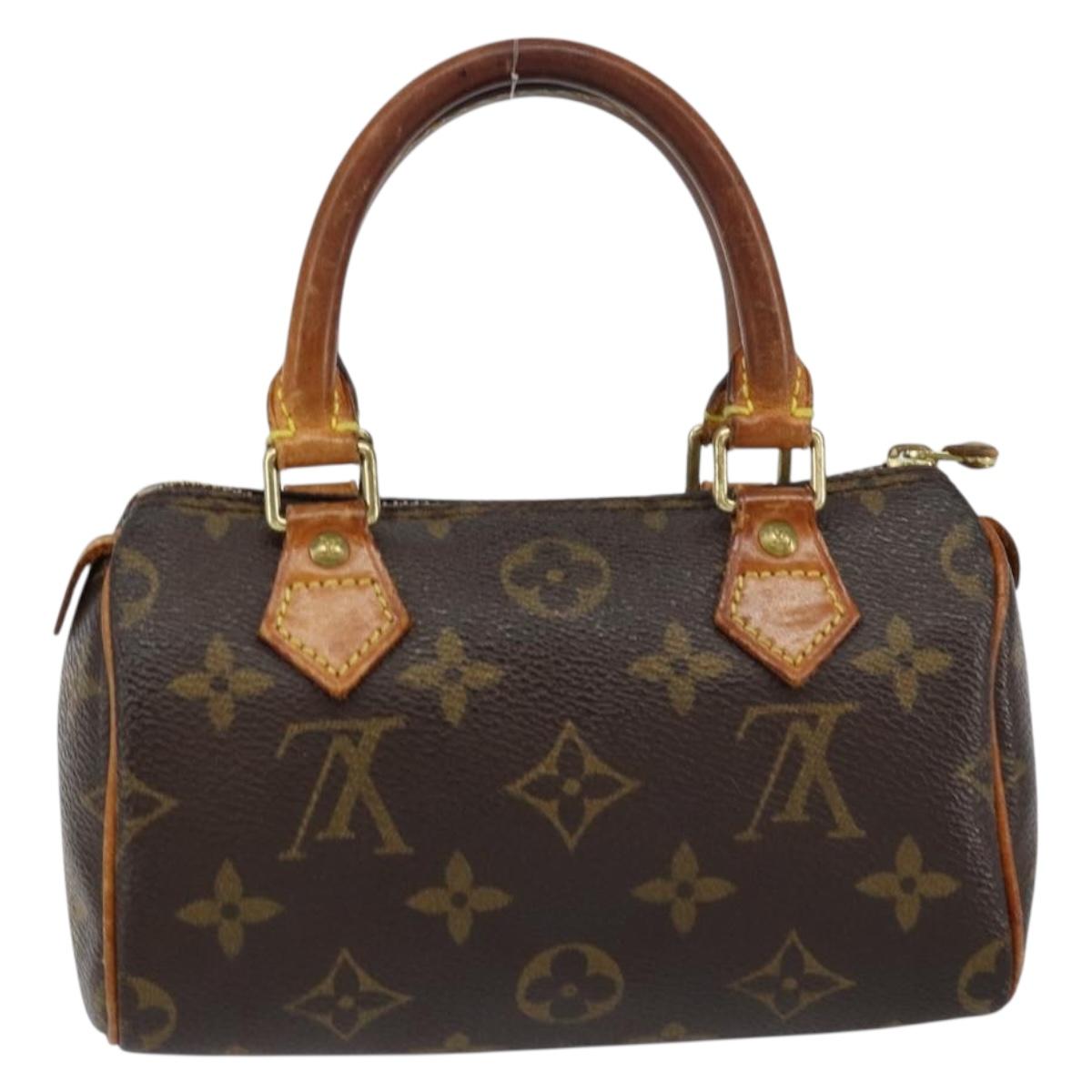 LOUIS VUITTON Monogram Mini Speedy Hand Bag M41534 LV Auth 155529