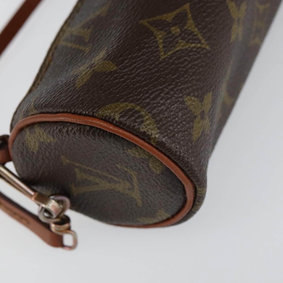 LOUIS VUITTON Monogram Papillon Pouch LV Auth 155531