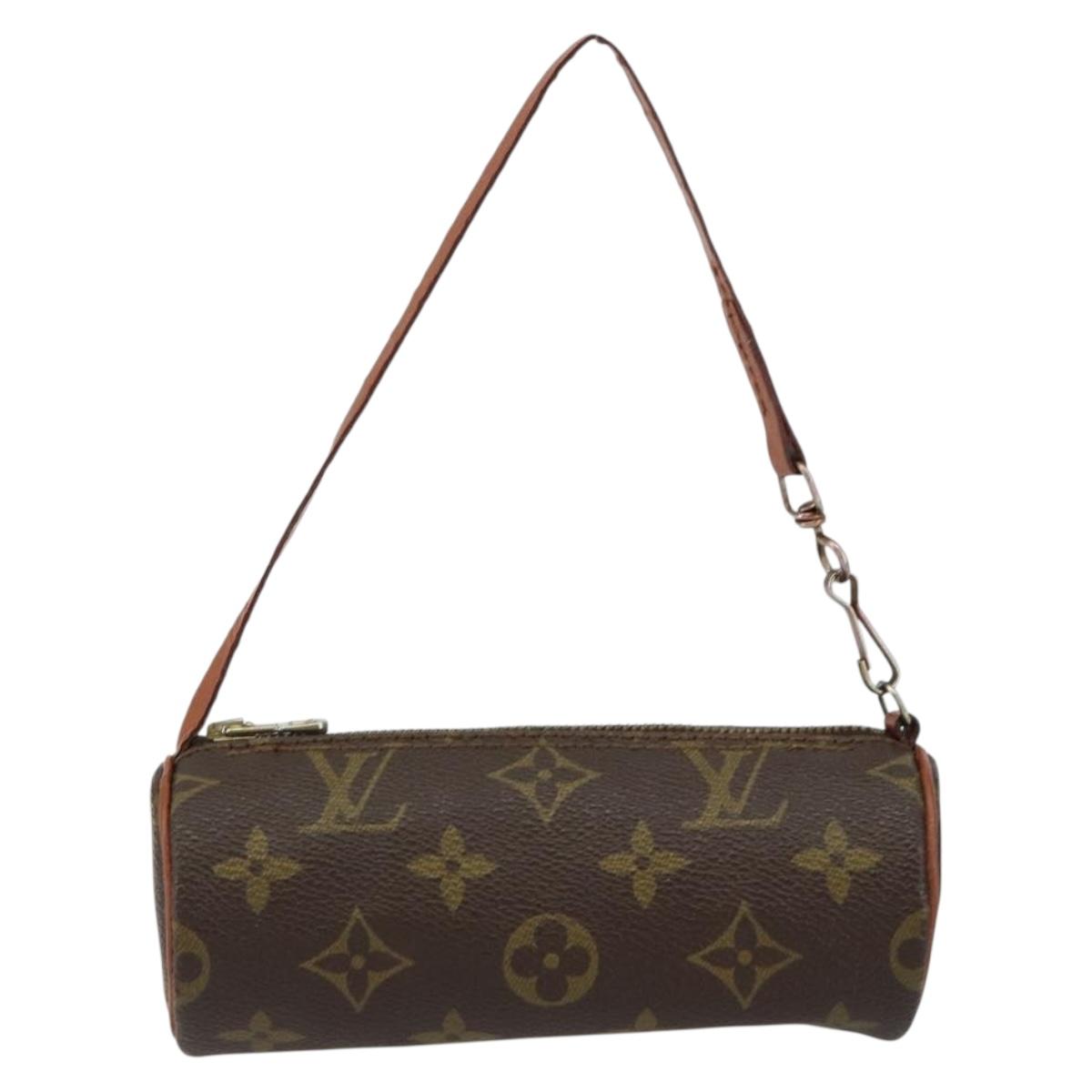 LOUIS VUITTON Monogram Papillon Pouch LV Auth 155531