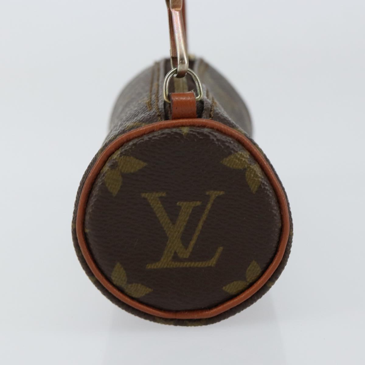 LOUIS VUITTON Monogram Papillon Pouch LV Auth 155531