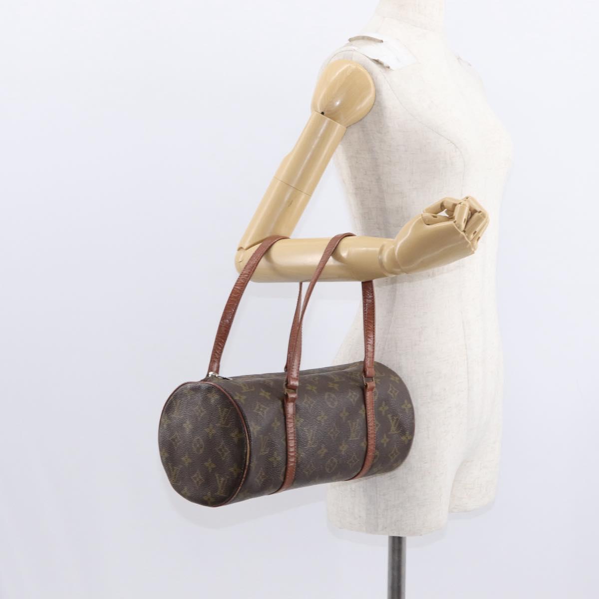 LOUIS VUITTON Monogram Papillon 30 Hand Bag M51385 LV Auth 155532