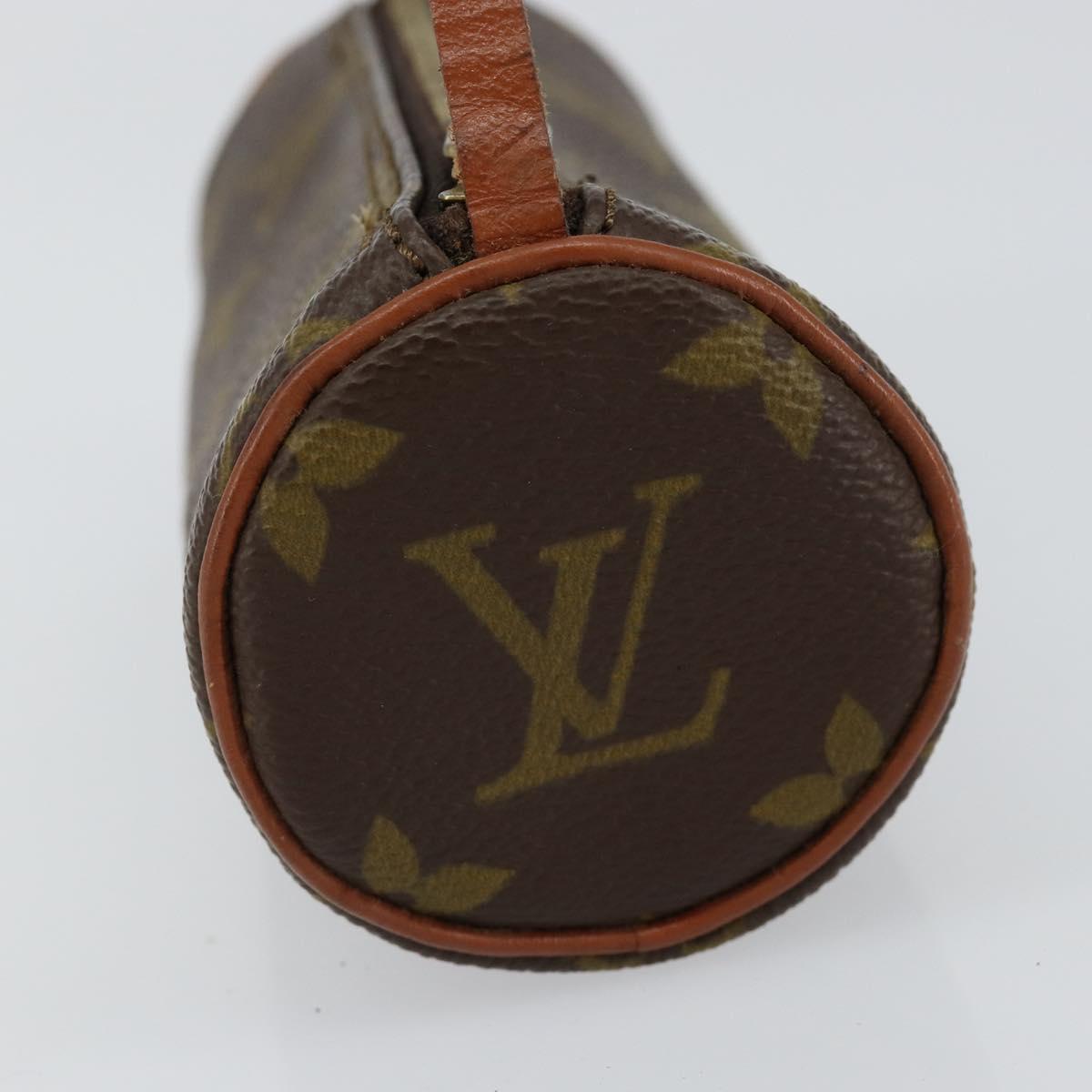 LOUIS VUITTON Monogram Papillon Pouch LV Auth 155533