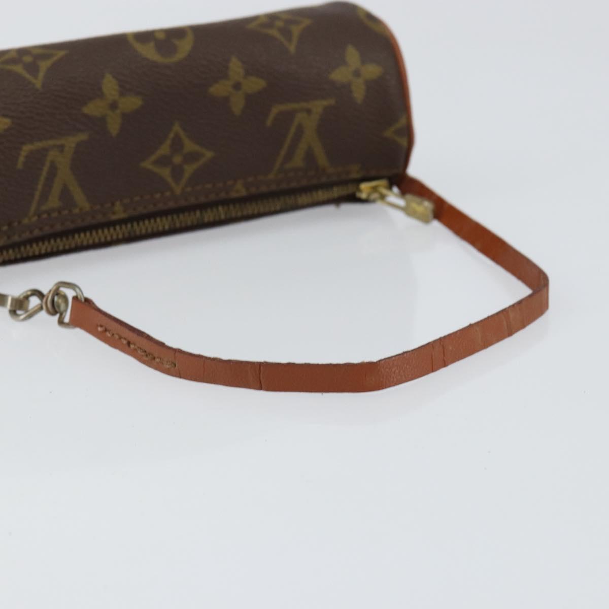 LOUIS VUITTON Monogram Papillon Pouch LV Auth 155533