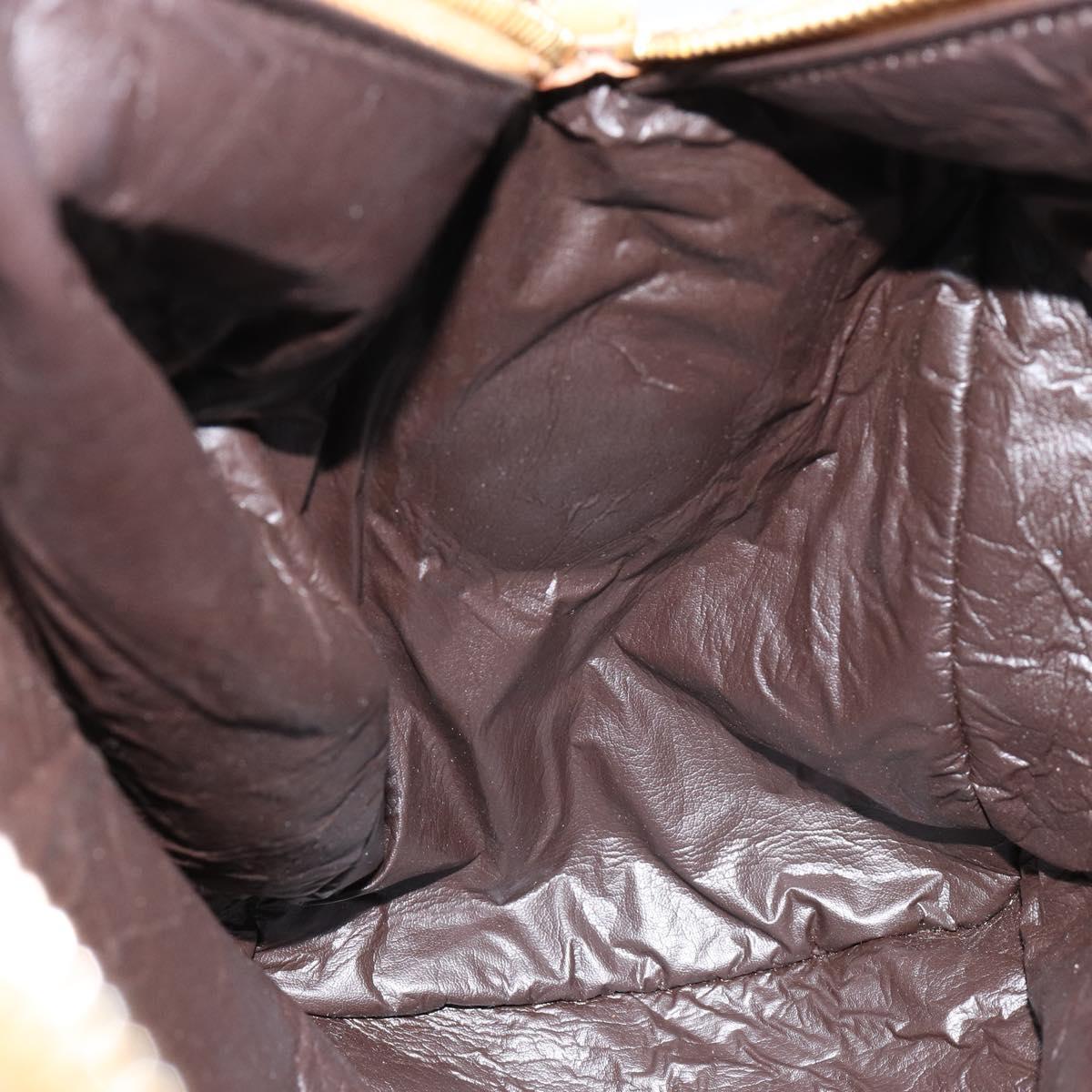 GUCCI GG Canvas Sherry Line Hand Bag Beige Gold 000 0846 Auth 155543