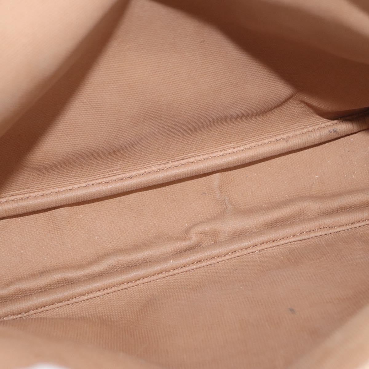 GUCCI GG Supreme Shoulder Bag PVC Beige Gold 007 115 6423 Auth 155550