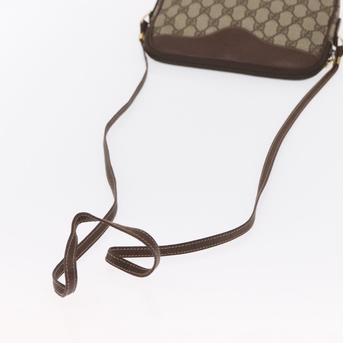 GUCCI GG Supreme Shoulder Bag PVC Beige Gold 007 115 6423 Auth 155550