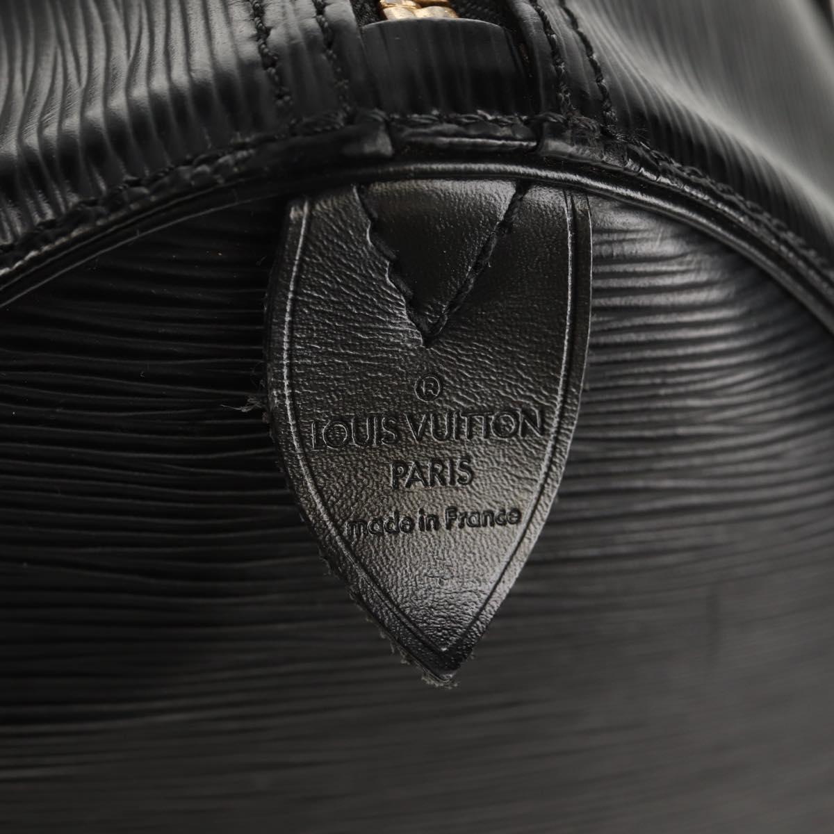 LOUIS VUITTON Epi Keepall 45 Boston Bag Black M42972 LV Auth 155560V