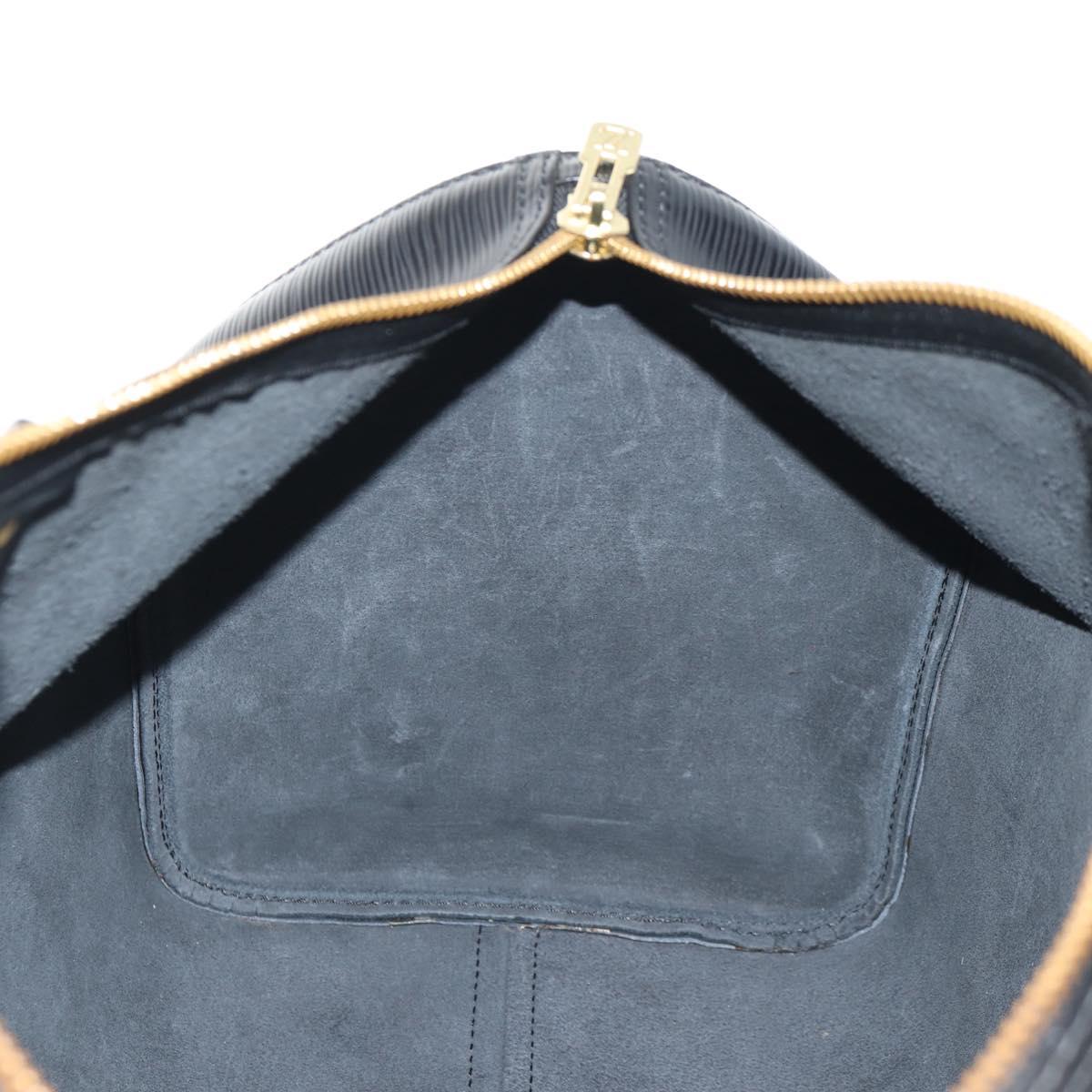 LOUIS VUITTON Epi Keepall 45 Boston Bag Black M42972 LV Auth 155560V