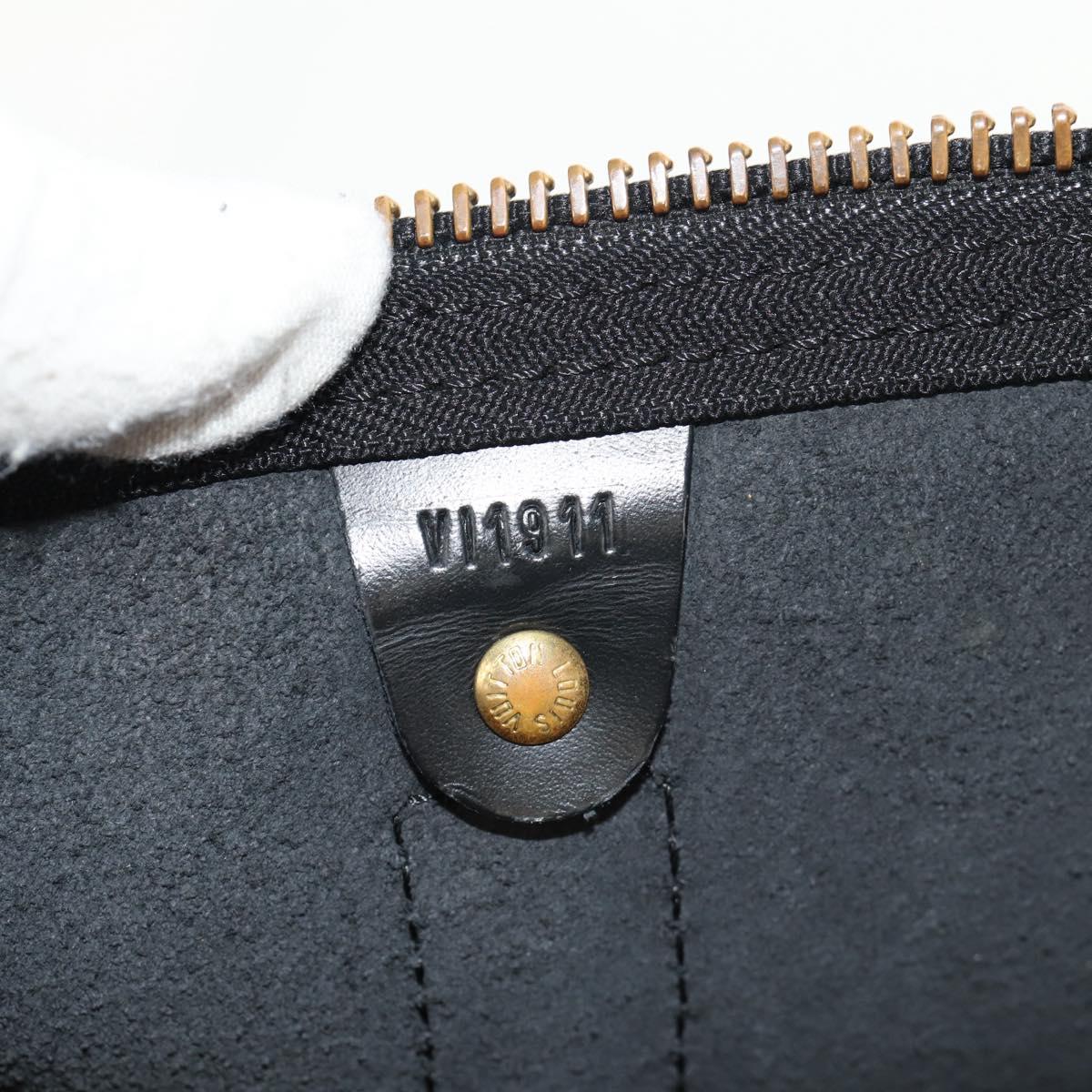 LOUIS VUITTON Epi Keepall 45 Boston Bag Black M42972 LV Auth 155560V