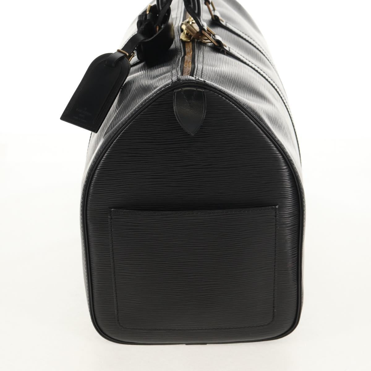 LOUIS VUITTON Epi Keepall 45 Boston Bag Black M42972 LV Auth 155560V