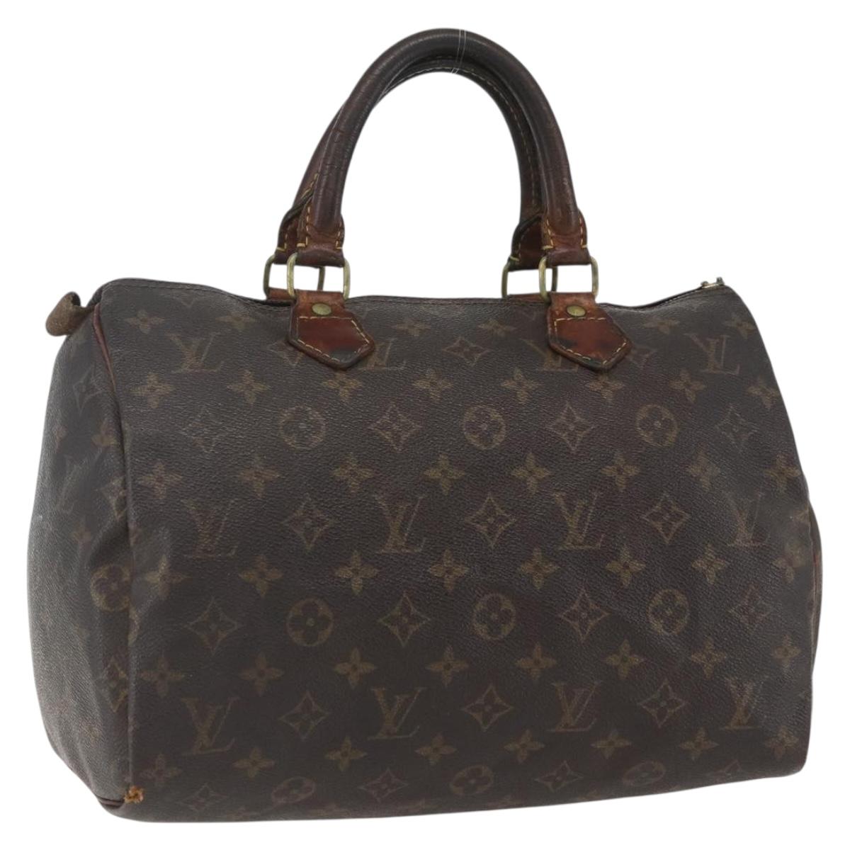 LOUIS VUITTON Monogram Speedy 30 Hand Bag M41526 LV Auth 155573