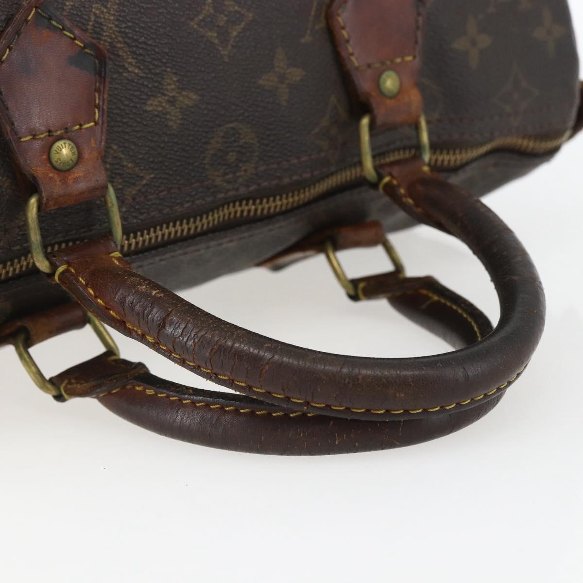 LOUIS VUITTON Monogram Speedy 30 Hand Bag M41526 LV Auth 155573