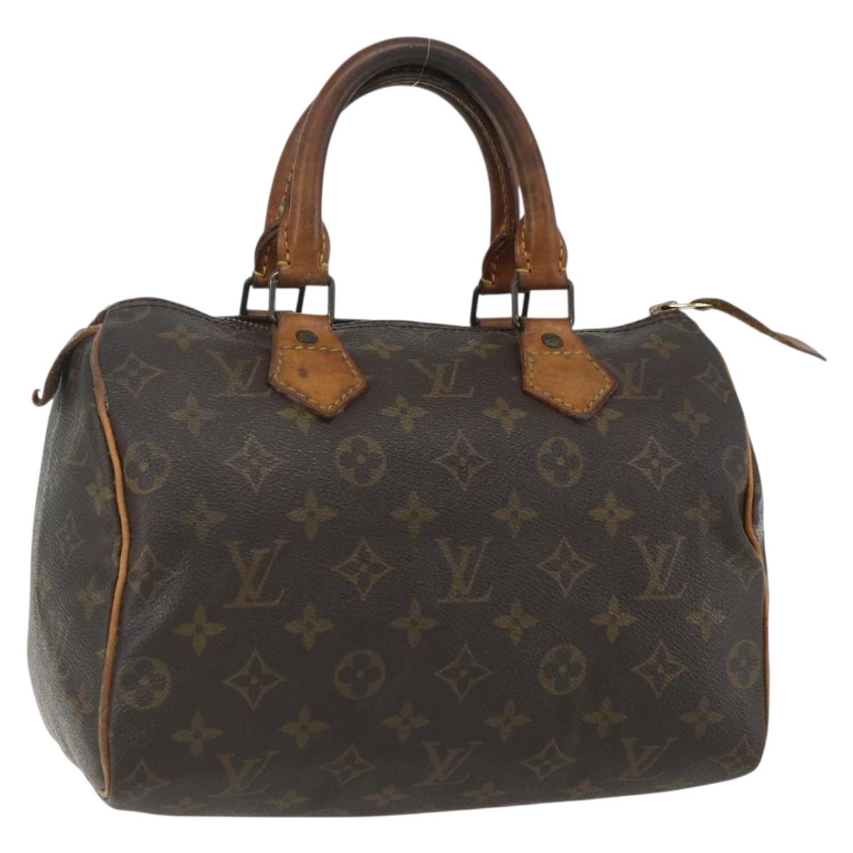 LOUIS VUITTON Monogram Speedy 25 Hand Bag M41528 LV Auth 155574
