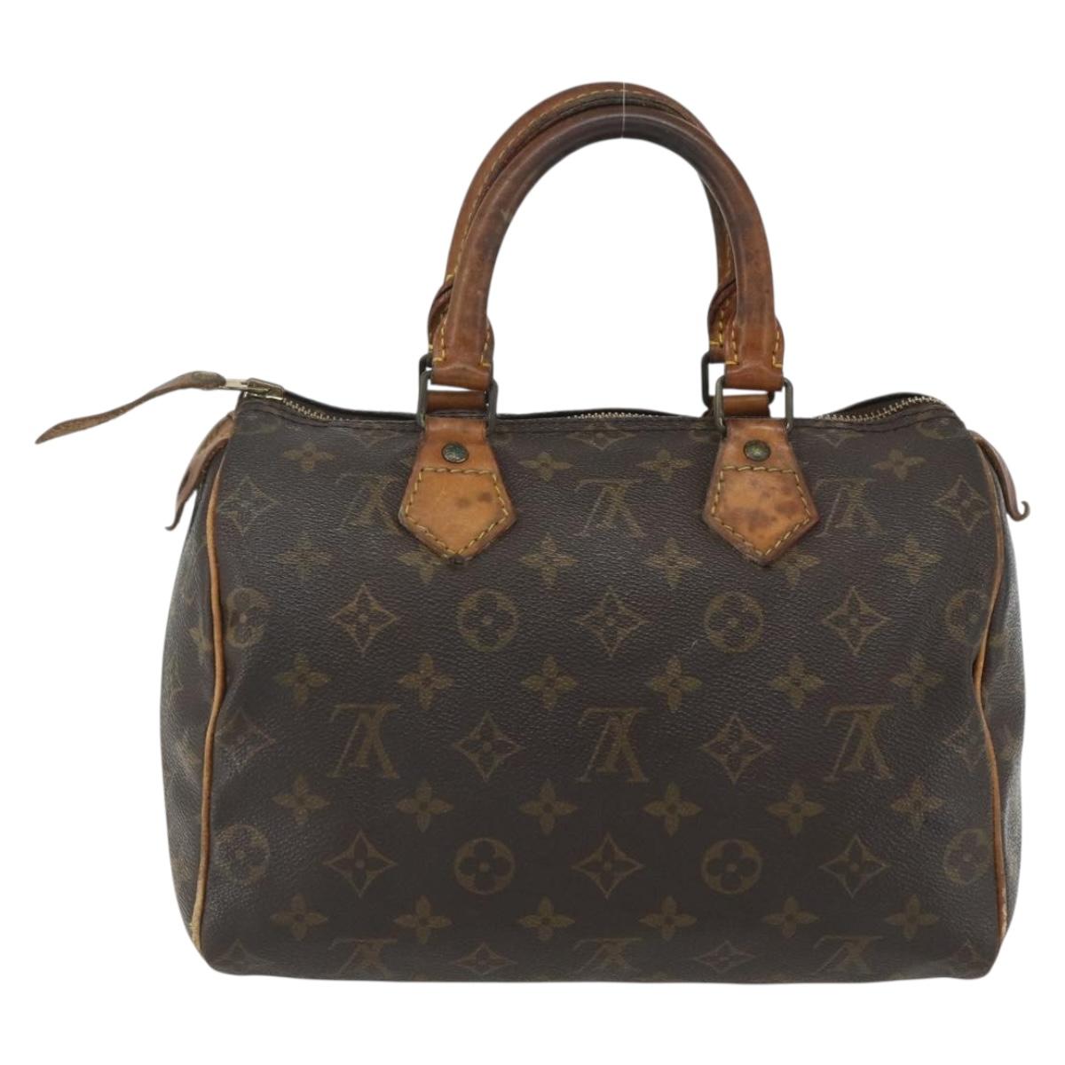 LOUIS VUITTON Monogram Speedy 25 Hand Bag M41528 LV Auth 155574