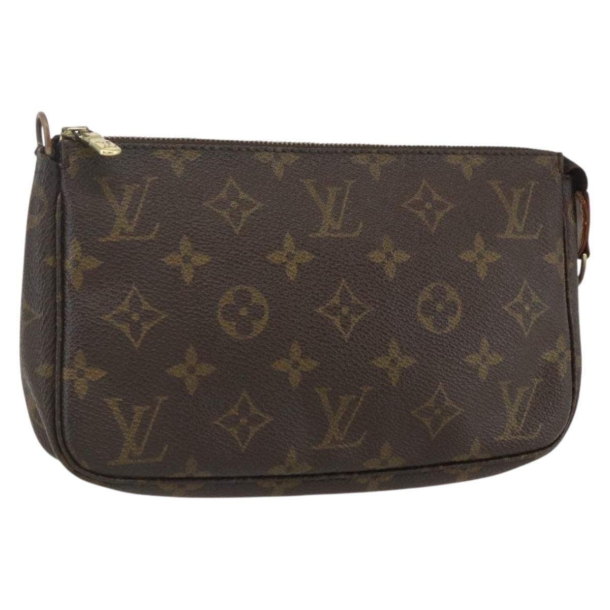 LOUIS VUITTON Monogram Pochette Accessoires Pouch M51980 LV Auth 155579