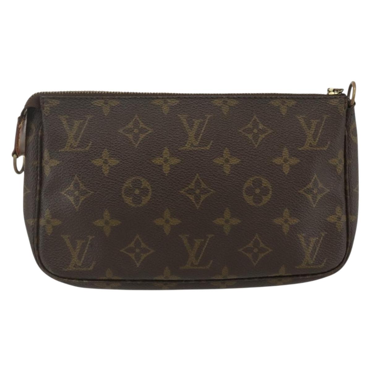 LOUIS VUITTON Monogram Pochette Accessoires Pouch M51980 LV Auth 155579