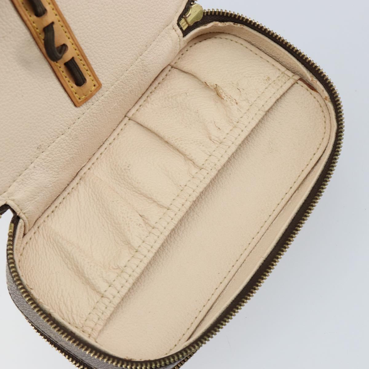 LOUIS VUITTON Monogram Trousse Brush PM Cosmetic Pouch M47510 LV Auth 155580