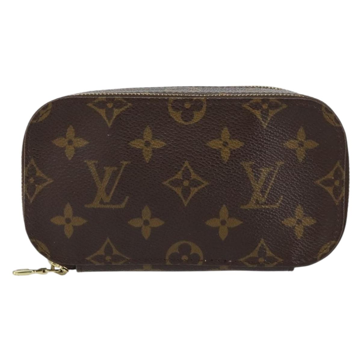 LOUIS VUITTON Monogram Trousse Brush PM Cosmetic Pouch M47510 LV Auth 155580