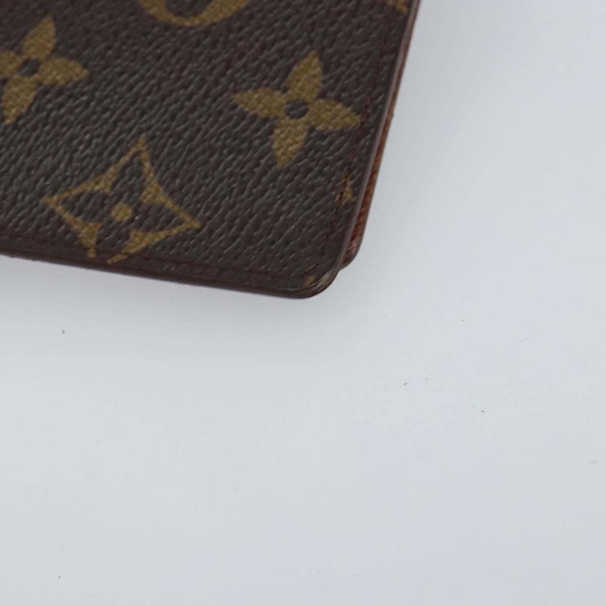 LOUIS VUITTON Monogram Agenda PM Day Planner Cover R20005 LV Auth 155581