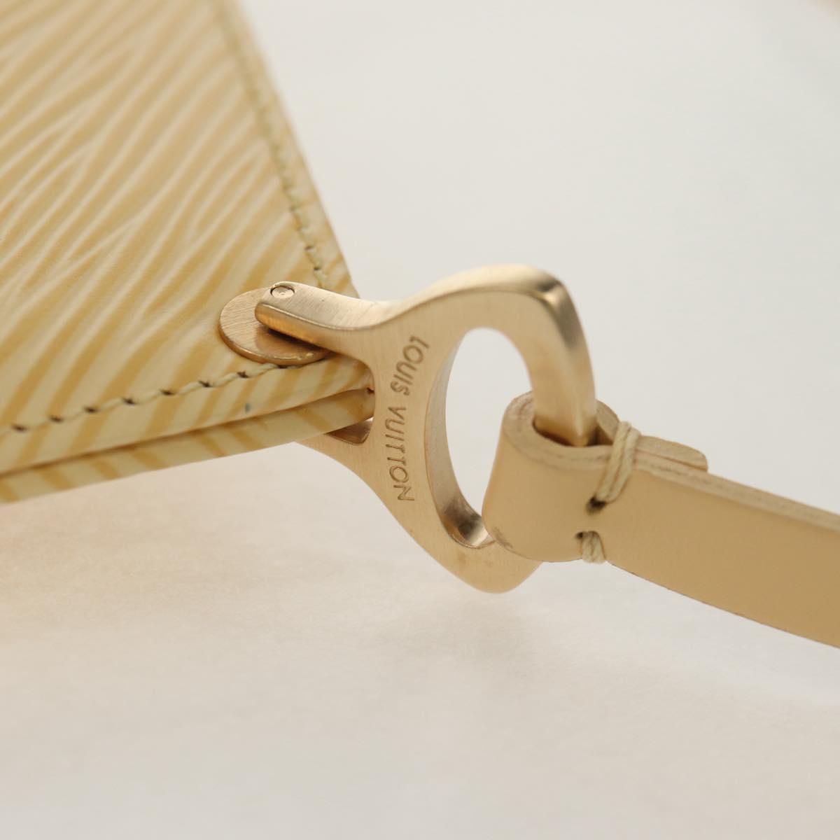 LOUIS VUITTON Epi Pochette De Mirune Pouch Vanilla M5262A LV Auth 155582V