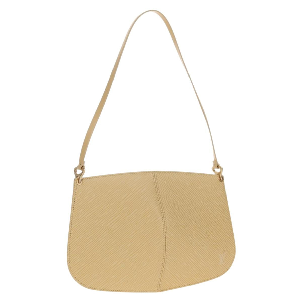 LOUIS VUITTON Epi Pochette De Mirune Pouch Vanilla M5262A LV Auth 155582V