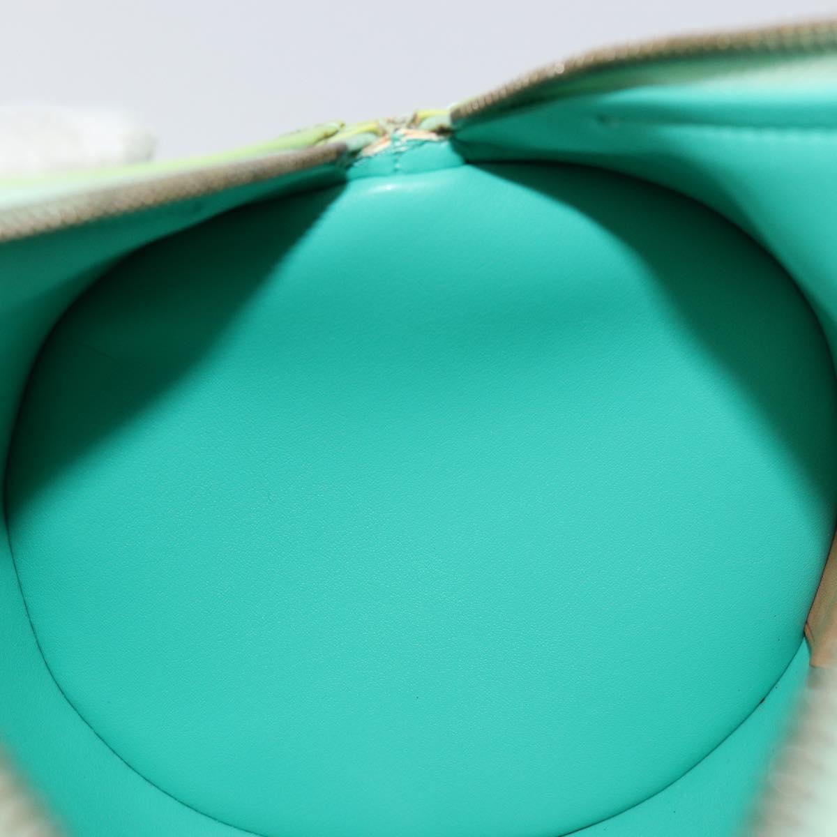 LOUIS VUITTON Monogram Vernis Bedford Hand Bag LIme Green LV Auth 155583