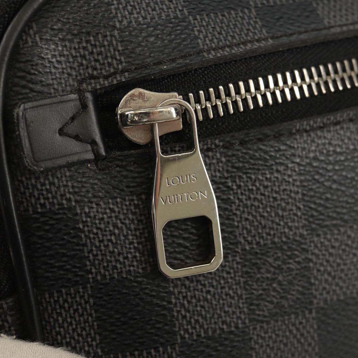 LOUIS VUITTON Damier Graphite Ambreil Shoulder Bag N41289 LV Auth 155584V