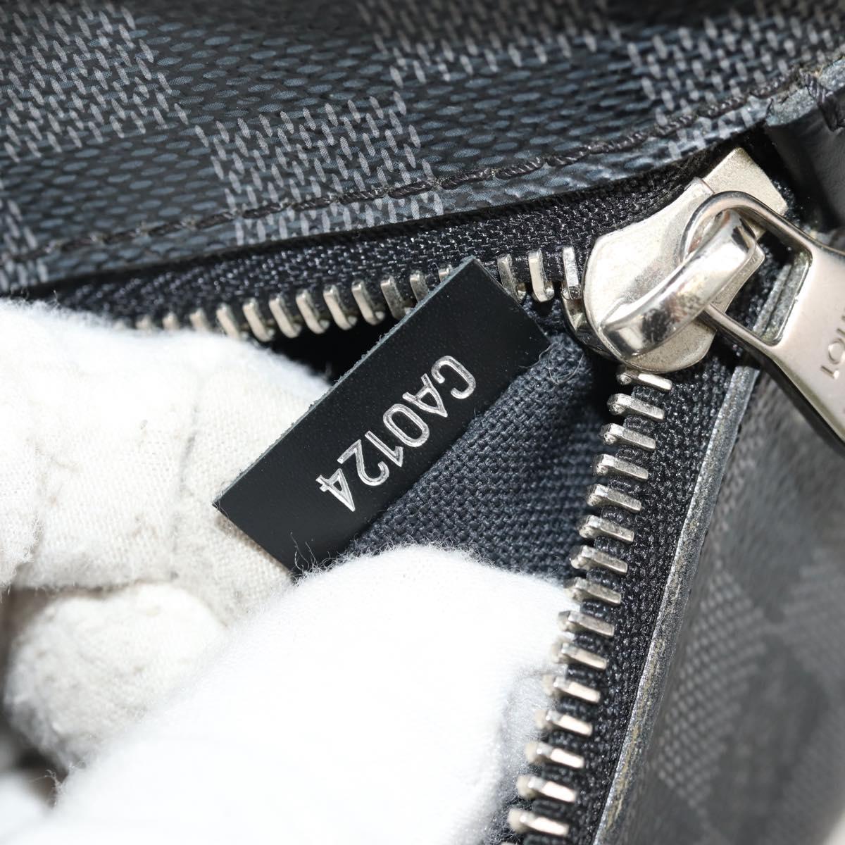 LOUIS VUITTON Damier Graphite Ambreil Shoulder Bag N41289 LV Auth 155584V