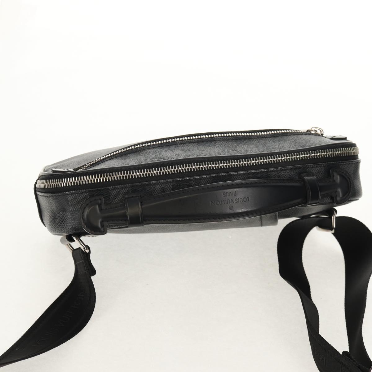 LOUIS VUITTON Damier Graphite Ambreil Shoulder Bag N41289 LV Auth 155584V