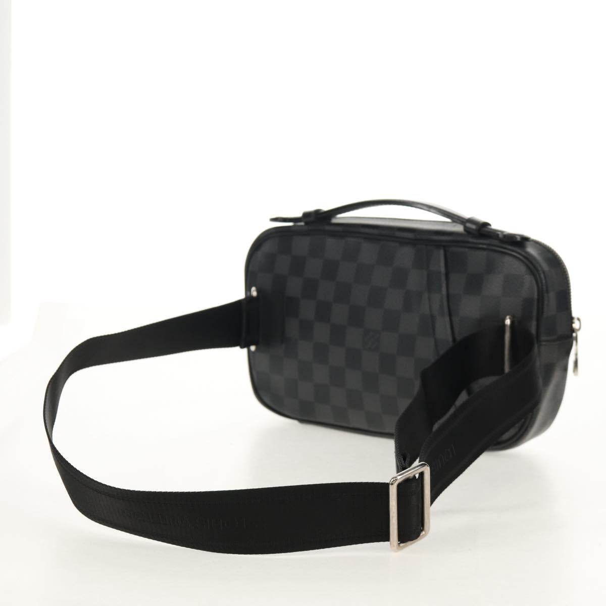 LOUIS VUITTON Damier Graphite Ambreil Shoulder Bag N41289 LV Auth 155584V