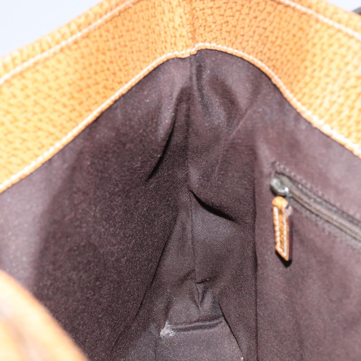 GUCCI GG Canvas Hand Bag Beige Silver 113015 Auth 155589