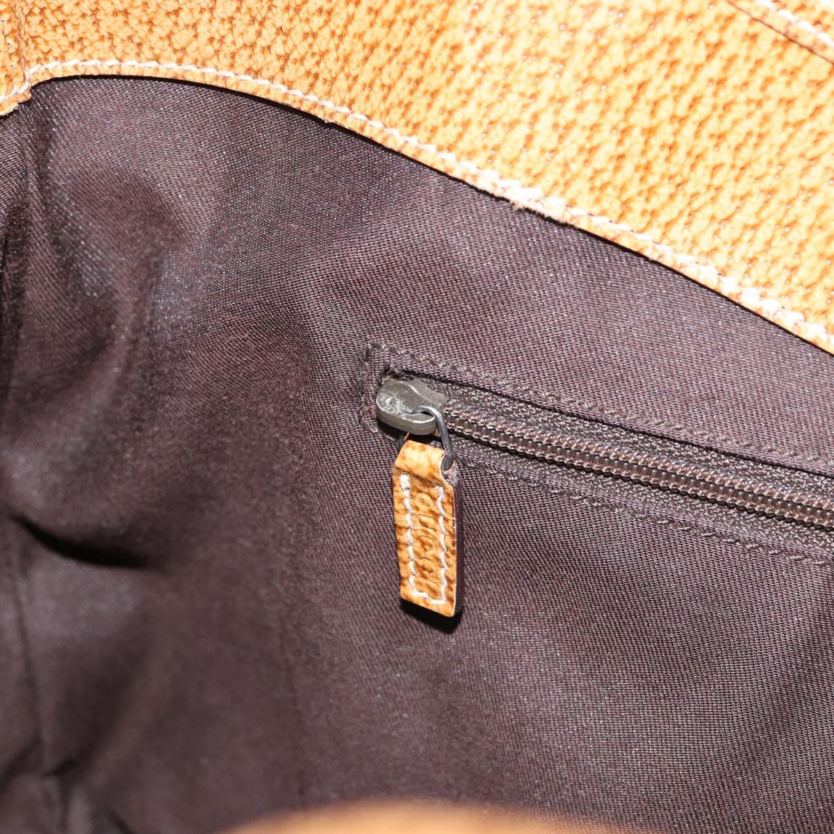 GUCCI GG Canvas Hand Bag Beige Silver 113015 Auth 155589