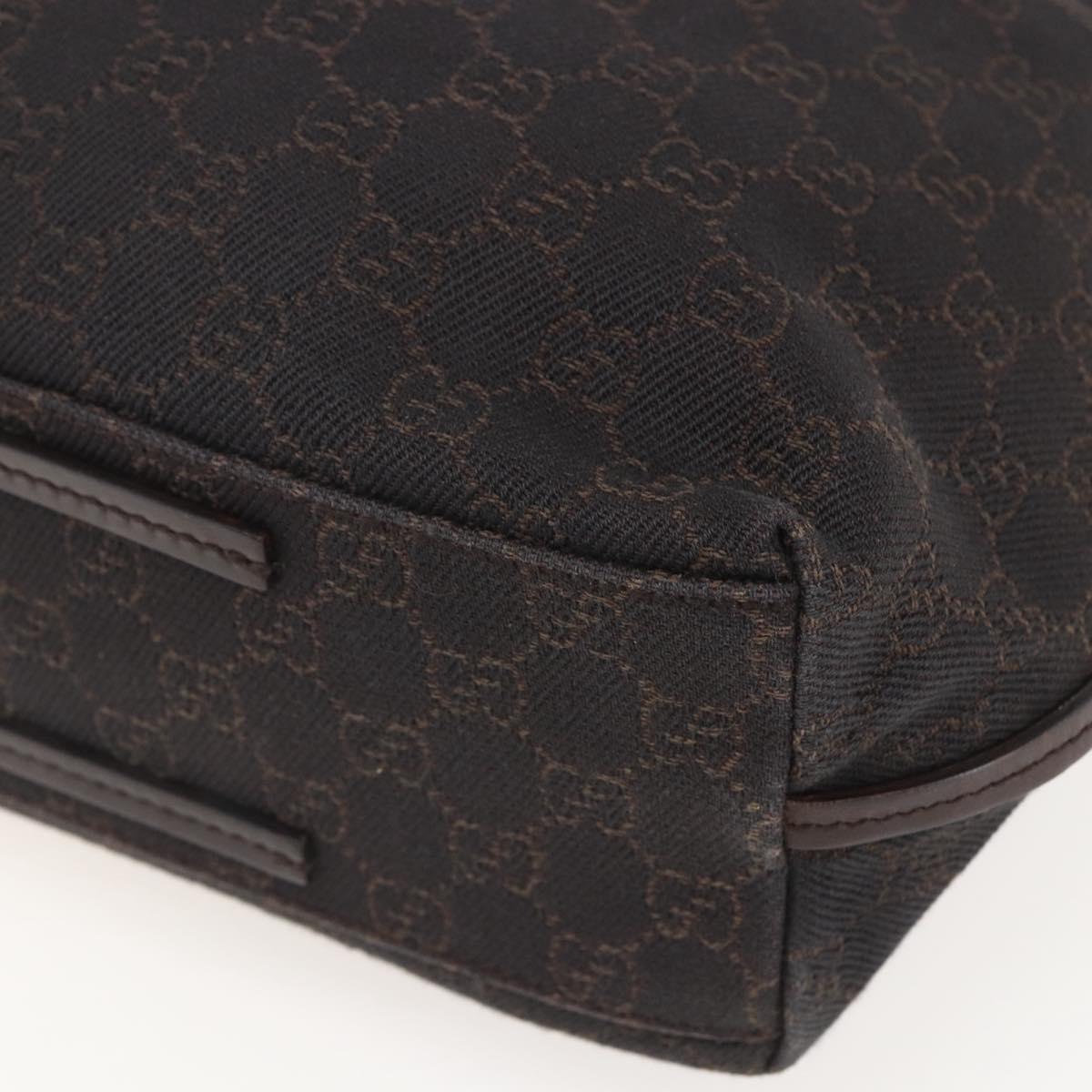 GUCCI GG Canvas Tote Bag Brown 101341 Auth 155591