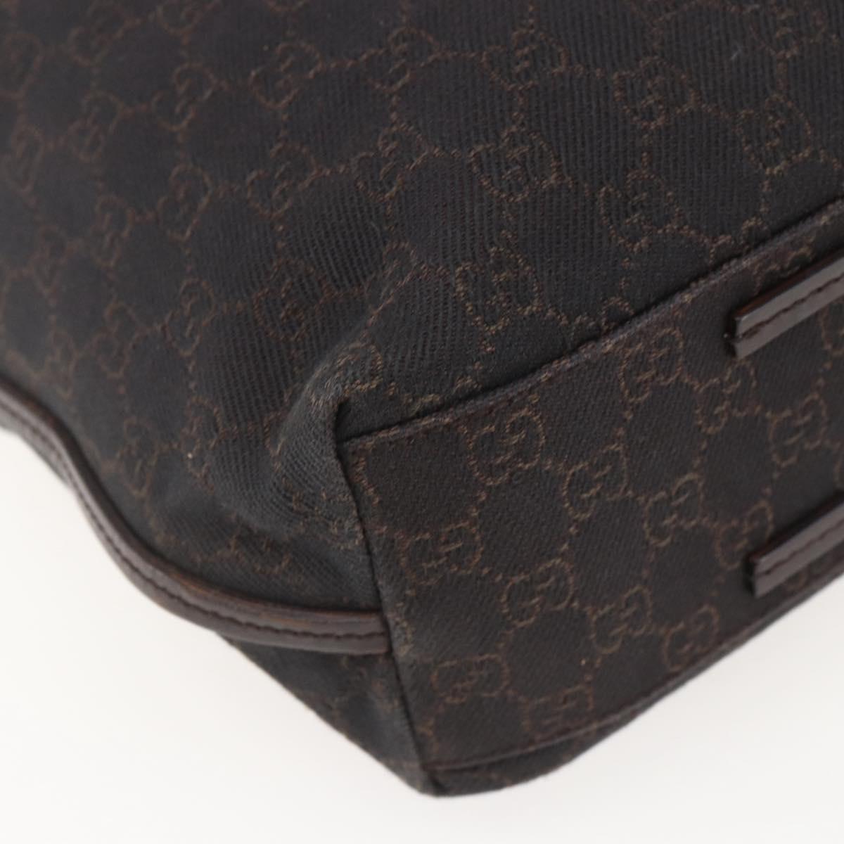GUCCI GG Canvas Tote Bag Brown 101341 Auth 155591