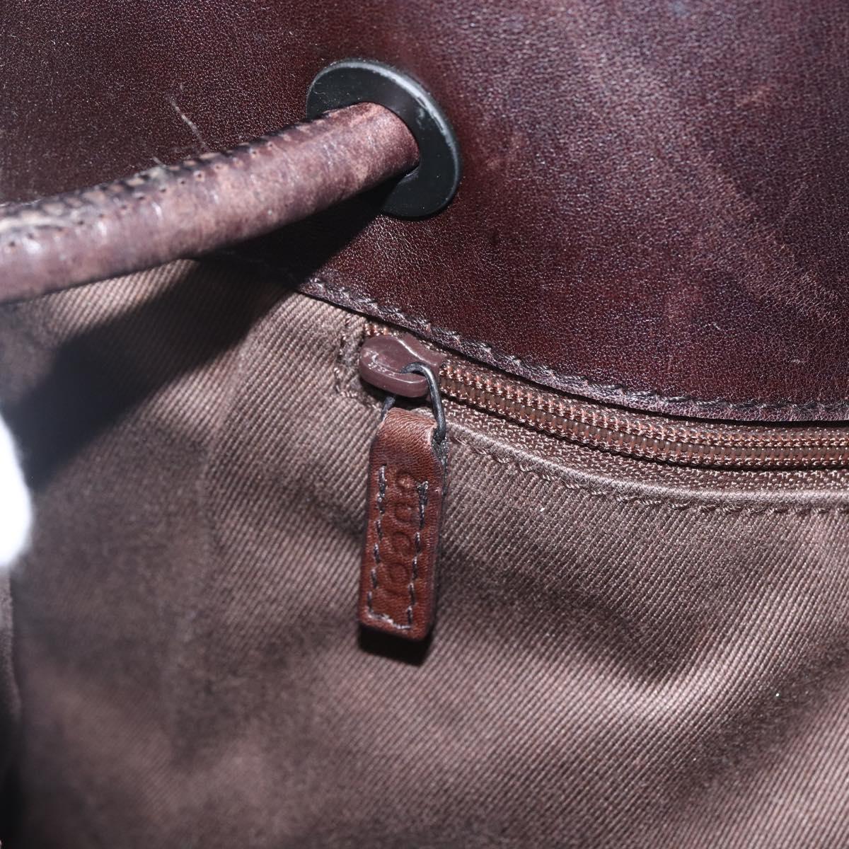 GUCCI GG Canvas Tote Bag Brown 101341 Auth 155591