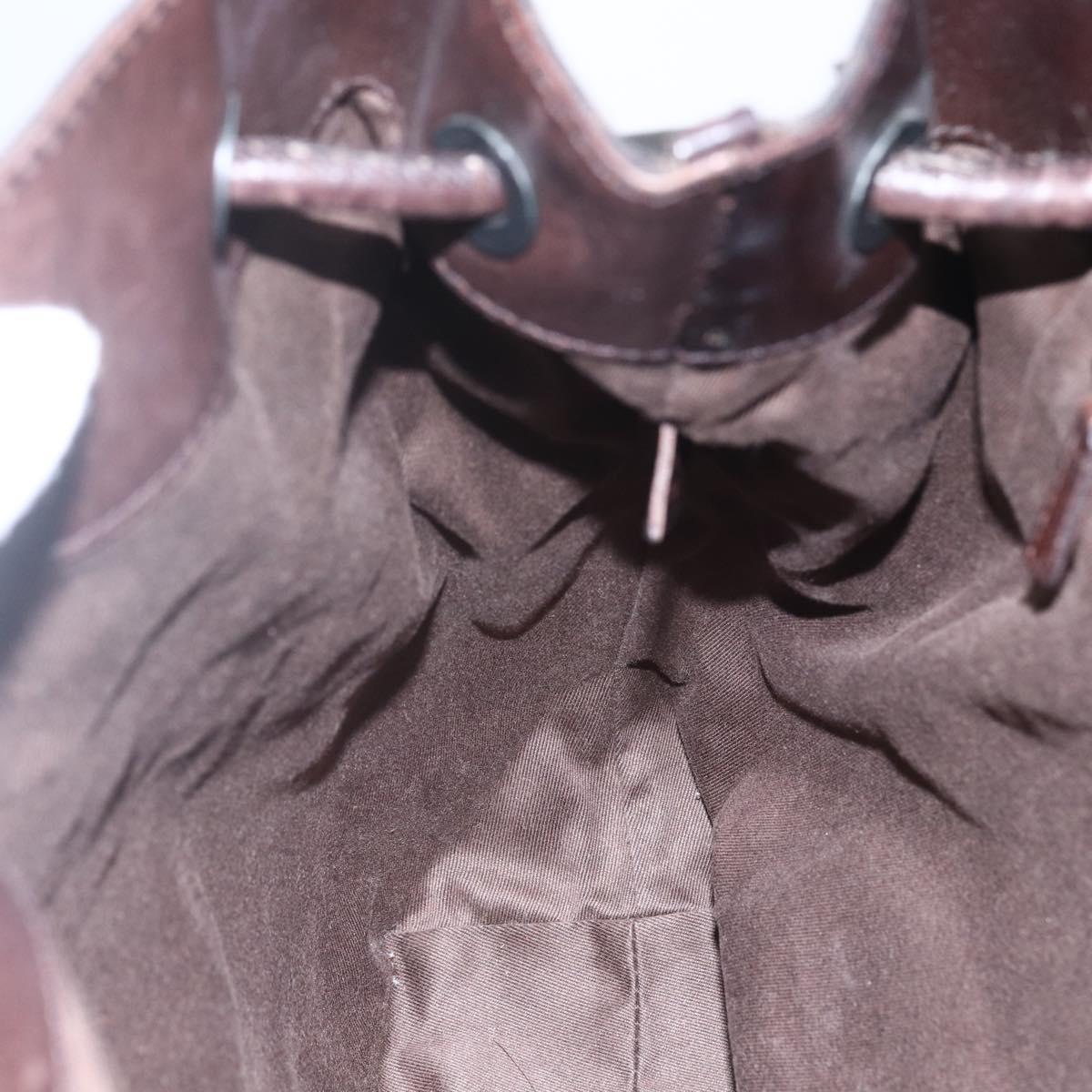 GUCCI GG Canvas Tote Bag Brown 101341 Auth 155591