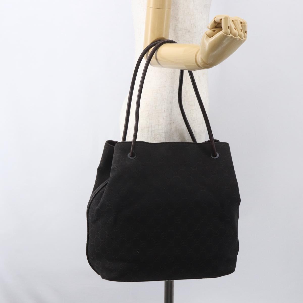 GUCCI GG Canvas Tote Bag Brown 101341 Auth 155591