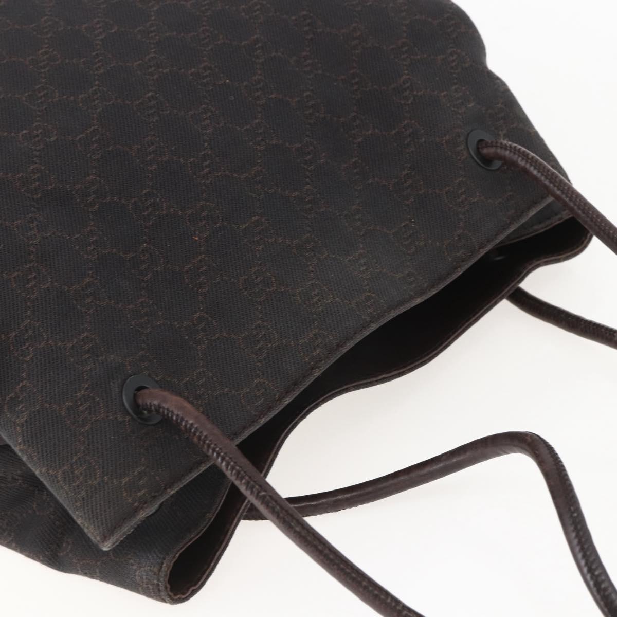 GUCCI GG Canvas Tote Bag Brown 101341 Auth 155591