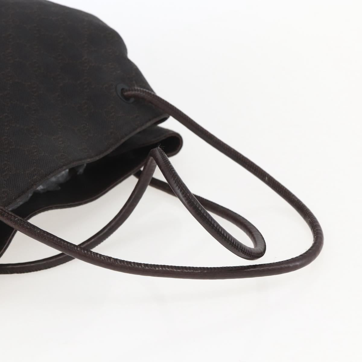 GUCCI GG Canvas Tote Bag Brown 101341 Auth 155591