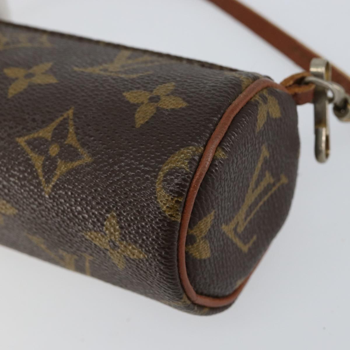 LOUIS VUITTON Monogram Papillon Pouch LV Auth 155606