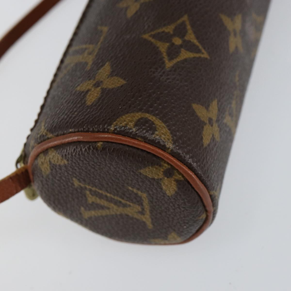 LOUIS VUITTON Monogram Papillon Pouch LV Auth 155606