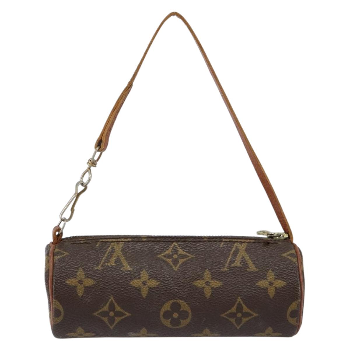 LOUIS VUITTON Monogram Papillon Pouch LV Auth 155606